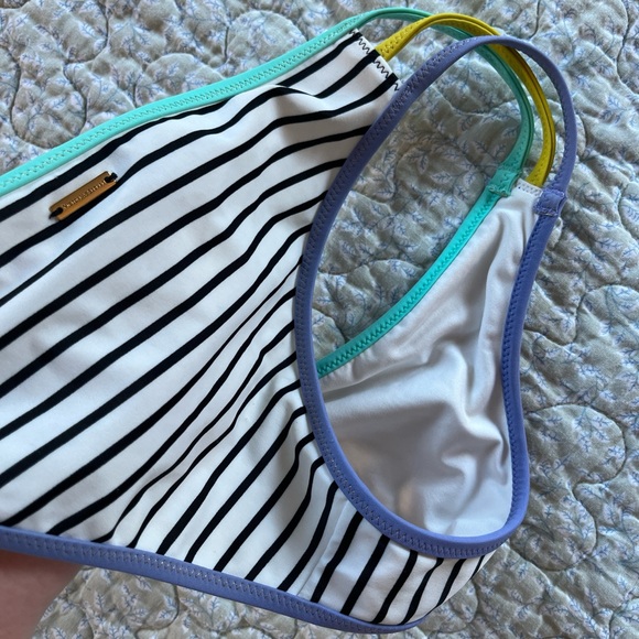 Victorias Secret Banded Push-Up Halter Top & Strappy Cheeky Stripe Bikini Bottom - Picture 8 of 10